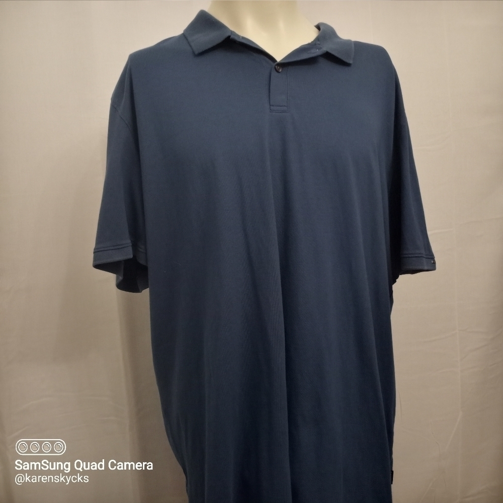 CALVIN Klein Short Sleeve Teal Polo/Golf Shirt Men's Size XXL